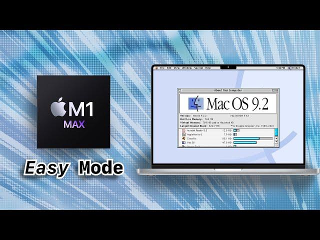 Easy Mode: Running Mac OS 9.2 on Apple Silicon/Intel Macs with Sound with UTM (QEMU) for free