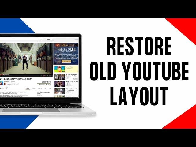 How to Restore Old YouTube Layout | Change YouTube Layout (2024)