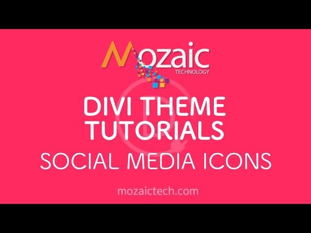 How to enable social media icons in the Divi Theme Options