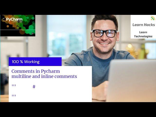 comment in pycharm, how to comments code in pycharm