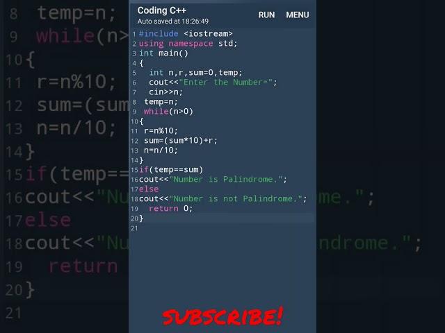 C++ programming tutorial #shorts #youtubeshorts #cpp #c++ #codewriter