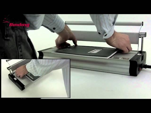 Tamerica Securebind V3000 Velobind Compatible Binding Machine Demo Video