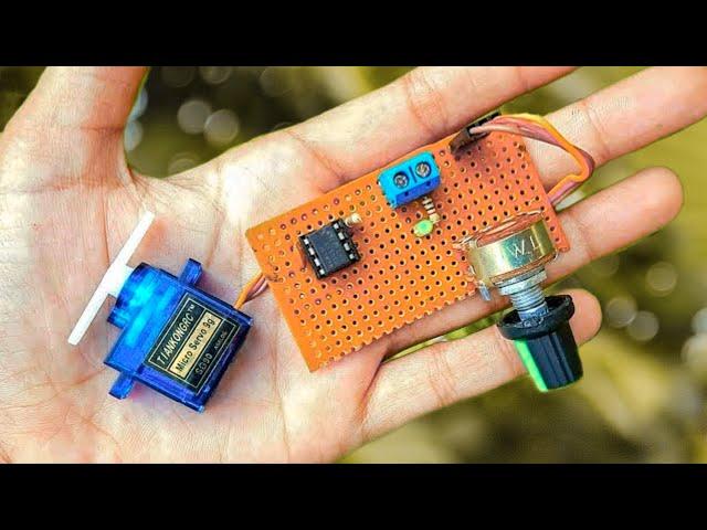 How to make a servo tester using IC 555 | Run servo motor without Arduino