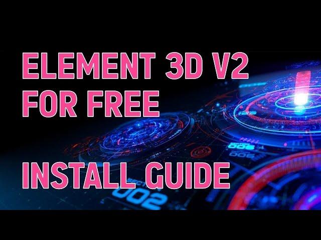 Element 3D Crack | Free Download 2023 | Element 3D Install