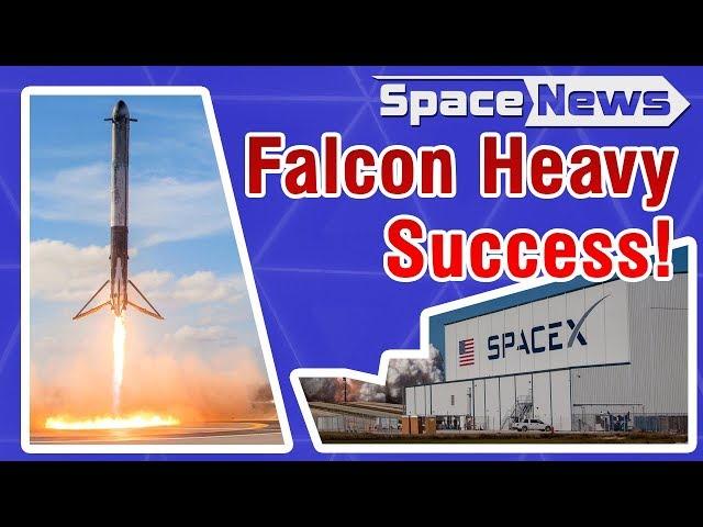 ALL THREE Falcon Heavy Boosters Land! - Space News with Matt