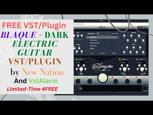 Blaque - Dark Electric Guitars VST/Plugin by New Nation (Limited-Time 4FREE )#Blaque #NewNation