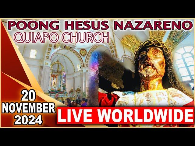 Quiapo Church Live Mass Today - 20 November 2024 (Wednesday) HEALING MASS