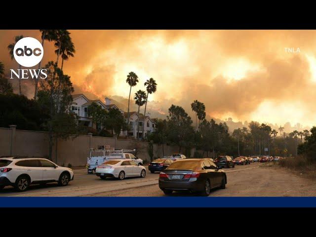 Brush fires ignite as strong windstorm strikes Southern California