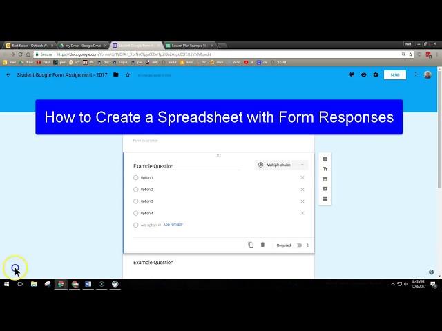 How to Create a Spreadsheet with Form Responses