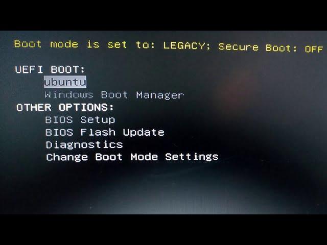 Let's remove Ubuntu from Bios/Boot menu