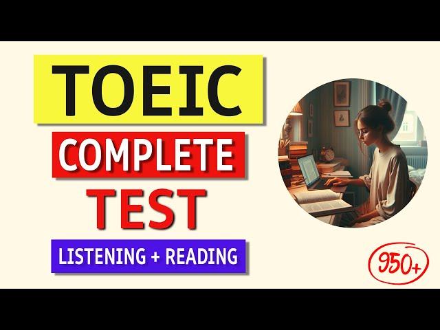 TOEIC Listening & Reading Test Practice 2024: Real Exam Questions & Answers!