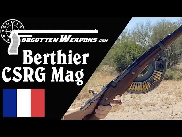 Berthier with a Chauchat Magazine at the Range