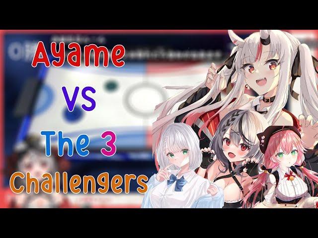 To Save Ayame's Goods Announcement, she need to Take Down 3 Strong Challengers Noel, Chloe, Miko!!