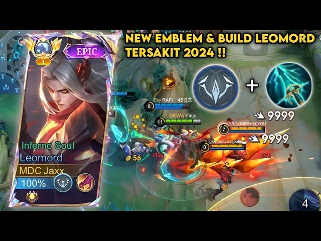 UPDATE! NEW EMBLEM & BUILD LEOMORD PALING SAKIT 2024| BUILD TOP 1 GLOBAL LEOMORD ~ MLBB