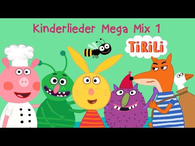 Kinderlieder Mega Mix 1 'Auf der Mauer' und 9 weitere Lieder | TiRiLi Kinderlieder | über 20 Minuten