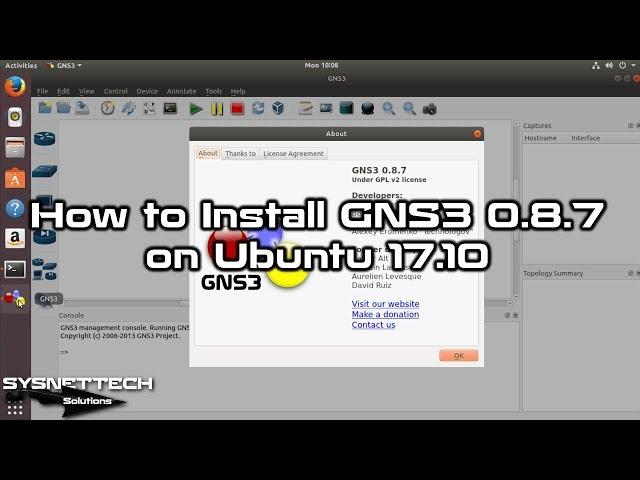 How to Install GNS3 0.8.7 on Ubuntu 17.10 | SYSNETTECH Solutions