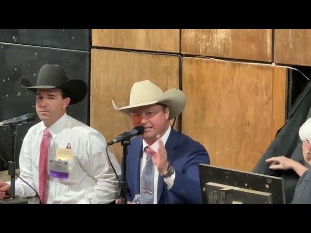 Wade Leist , 2024 World Livestock Auctioneer Champ at the 2024 World Finals