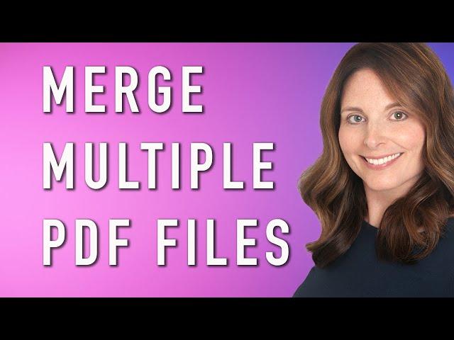 How To Merge Multiple PDF Files / Combine PDF Files into One Document for FREE