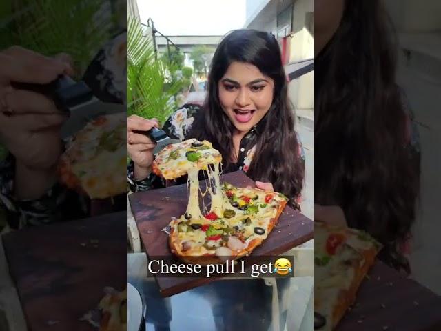 Actual Scene vs. Bloopers | Food Blogger Reality  Cheesy Pizza #shorts #thakursisters #bloopers