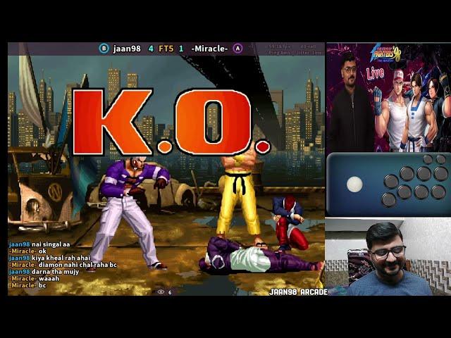 KOF98  JAAN98 (B) VS -MIRICLE- (A) FT5  KING OF FIGHTERS 15