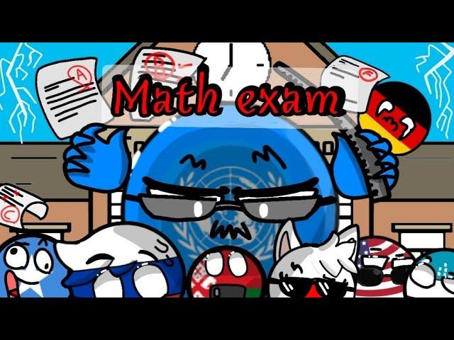 countryballs school  (math exam) animation