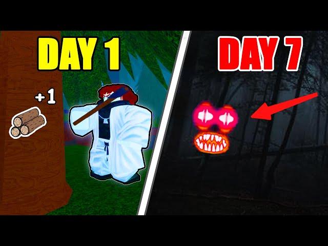 Can YOU Survive A Week In the Roblox Woods?