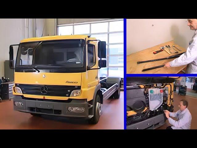 Mercedes Atego Cab Fix: Replacing Defective Torsion Bar for Non-Tilting Cab