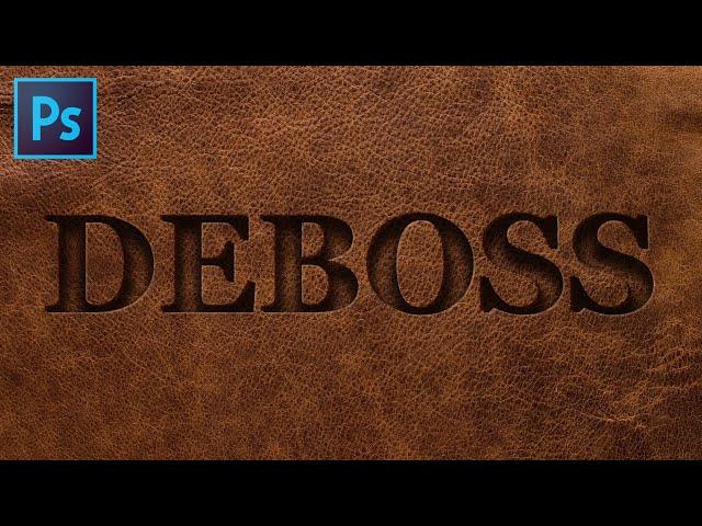 How to Create Deboss Effect in Adobe Photoshop