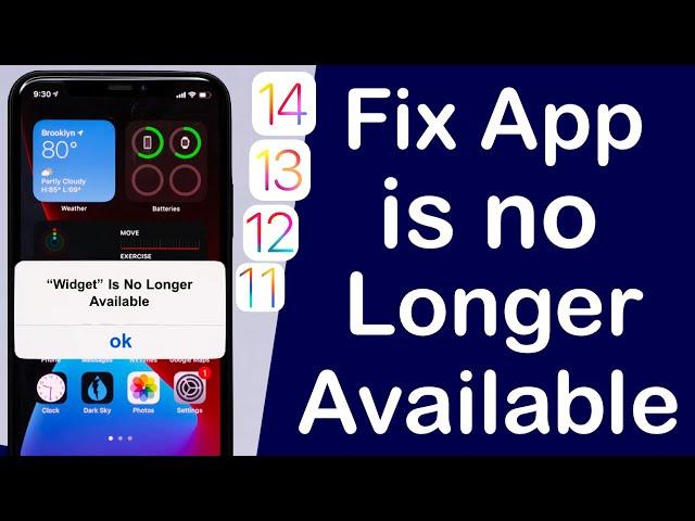 How to Fix App Is No Longer Available in iOS 11/12/13/14