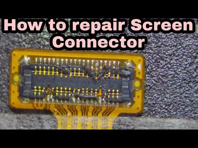 How to replace any mobile screen connector broken || Sarwar Technical Vocational Institute