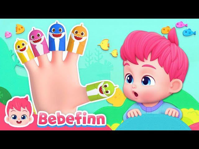  Shark Finger Family | EP107 | Baby Shark Doo Doo Doo | Bebefinn Best Songs and Nursery Rhymes