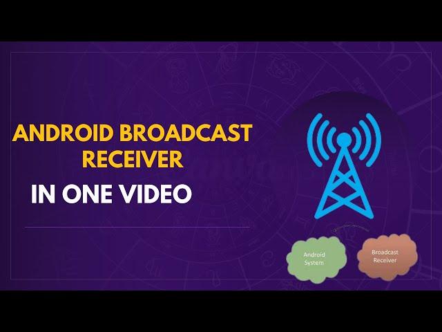 BROADCAST RECEIVER ANDROID KOTLIN FULL IN ONE VIDEO | ANDROID STUDIO TUTORIAL | START & RECEIVE