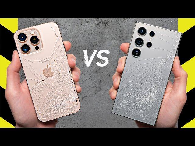 iPhone 16 Pro Max vs. Galaxy S24 Ultra Drop Test!