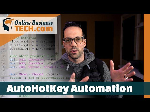 How to Automate ANYTHING on your computer using AutoHotKey