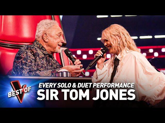 Every Sir TOM JONES Solo & Duet Performance on The Voice UK