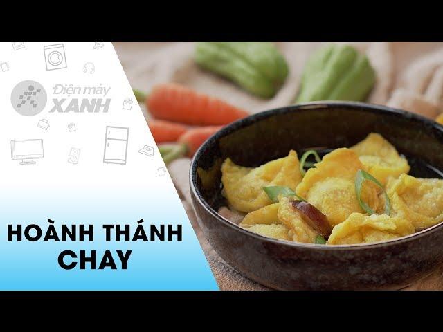 Cách làm Súp hoành thánh chiên giòn nhân chay lạ miệng