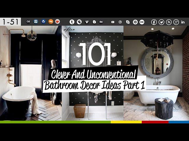 101 Clever Bathroom Decor Ideas (Part 1)