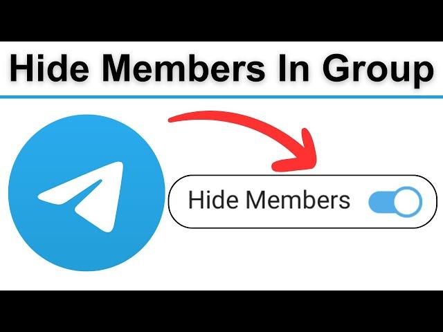 how to hide members in telegram group