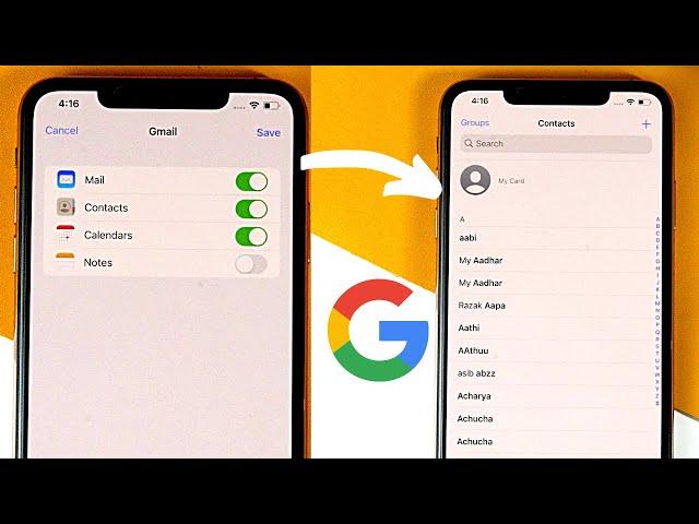 How To Import Google Contacts to iPhone | Import Contacts From Gmail to iPhone