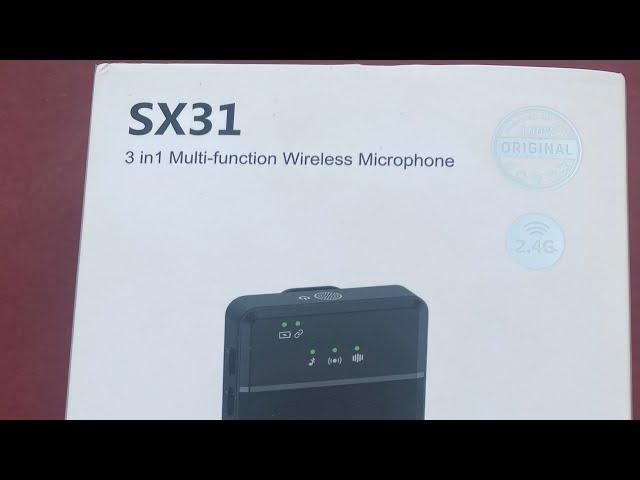 Tutorial on how to setup SX31 - 3 in 1 Multi-functional wireless Microphone.