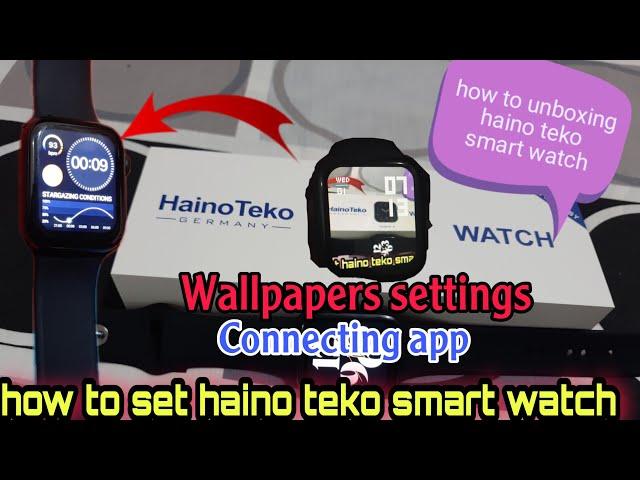 How to unboxing|| Haino Teko||smart watch|| hwatch-6|wallpaper||connecting app||@namarajacharya4982