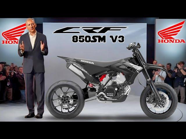 2025 NEW HONDA CRF850 V3 SM REVEALED!!