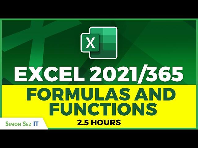 20 Excel Formulas and Functions to Master in 2024 - Excel Formulas and Functions Training Tutorial