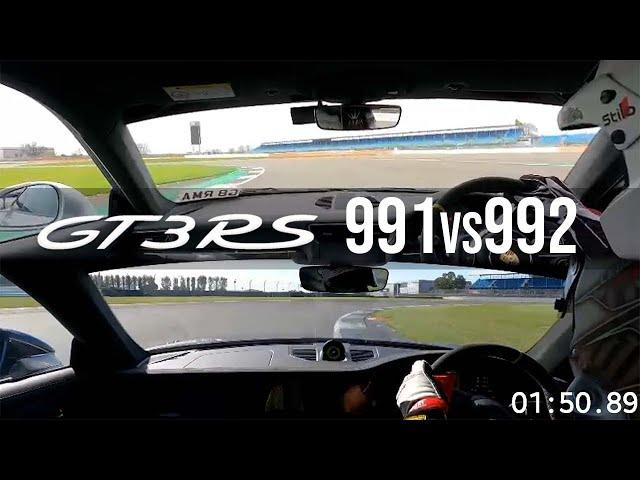 Porsche GT3RS 992 v 991.2 Silverstone GP ON BOARD