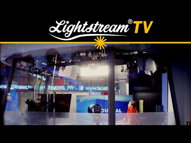 Reflected light in TV studio