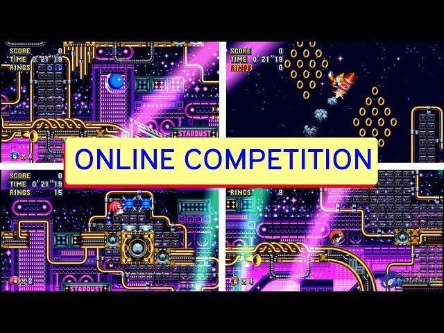 4 Players ONLINE Competition mode in Sonic Mania PLUS!