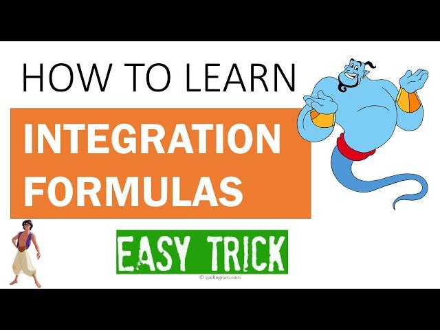 How to Learn Integration Formulas Easily