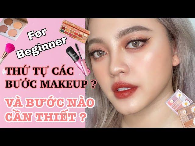 THỨ TỰ CÁC BƯỚC MAKEUP CHO NGƯỜI MỚI BẮT ĐẦU | Make Up For Beginner | Đăng V Beauty