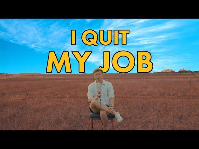 Why I QUIT My Safe Job To Pursue YouTube