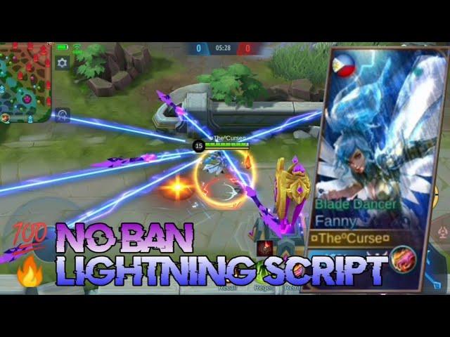 FANNY LIGHTNING SCRIPT |  NO BAN | MOBILE LEGENDS